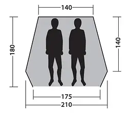 Намет пляжний Outwell Beach Shelter Compton Blue (111230) 929011 - мініатюра 6