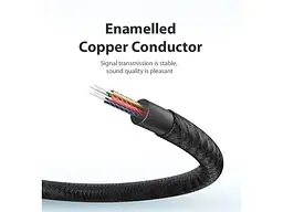 Кабель Vention Audio 3.5 mm M - 3.5 mm F 1m Black (BHBBF) - мініатюра 9