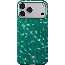 Чохол Pitaka Ultra-Slim Monogram для Apple iPhone 17 Pro Max Gold/Green (KI1701PTKP) [157997]