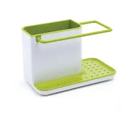 Універсальний органайзер для кухні на раковину 3 в 1 DAILY USE, для щіток, губок, мила та рушників - мініатюра 2