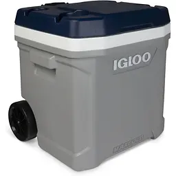 Ізотермічний контейнер на колесах Igloo MaxCold Latitude 62 Roller 56 л сірий з синім (34696) - мініатюра 2