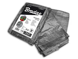 Тент BRADAS 2х3м сірий 200гр/м2 високої міцності GRAY PLG2002/3