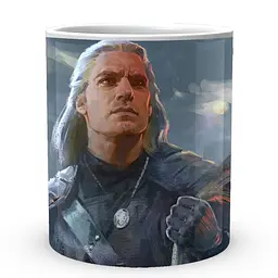 Кухоль GeekLand The Witcher Відьмак Геральт TW 002.030 330 мл білий - мініатюра 2