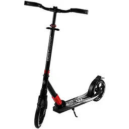 Самокат Best Scooter 57х14х88-98 см Чорно-червоний 000231598