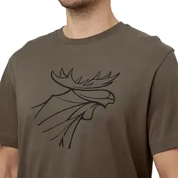 Футболка Harkila graphic t-shirt 2-pack 2XL Коричневий/темно-сірий - мініатюра 3