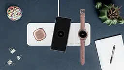Безпровідний зарядний пристрій Samsung Wireless Charger Trio charger Білий (EP-P6300TWEGRU) - мініатюра 6
