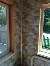 Декоративна панель Sticker Wall ПВХ 960х480х4мм Біло-бежева клінкерна цегла SW-00001430 - мініатюра 5