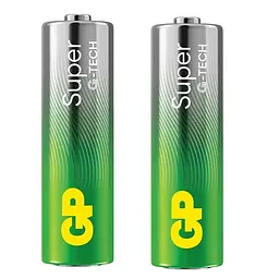 Лужна батарейка GP SUPER ALKALINE 1.5V LR6 15A21-S2 упаковка 2 шт ПВХ плівка