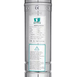 Насос глибинний вихровий PUMPMAN 4QGD1.2-50-0.37 кВт Нmax 80 м Qmax 1,5 куб.м 370 Вт (CV029777) - мініатюра 3