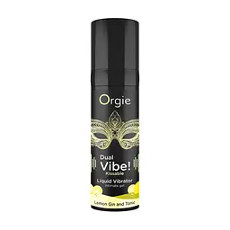 Рідкий вібратор Dual Vibe коктейль Джин-тонік лимон, 15 мл Orgie