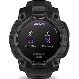 Смарт-годинник Garmin Instinct 3 45mm AMOLED Black with Black Band (010-02936-00) - мініатюра 4