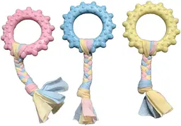 Жувальна іграшка для собак Derby Round ring with cotton rope - мініатюра 4