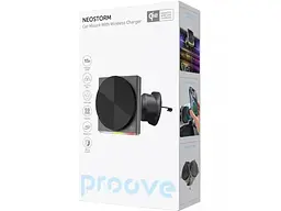 Автотримач із бездротовим зарядним Proove Neostorm Qi2 15W (WHNS15002003) сірий - мініатюра 2