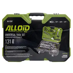 Универсальный набор инструмента Alloid 1/4"/3/8"/1/2" 131 предмет (NI-131P) - мініатюра 6
