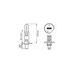 Автолампа Bosch галогенова 55W (1 987 302 011) - мініатюра 5