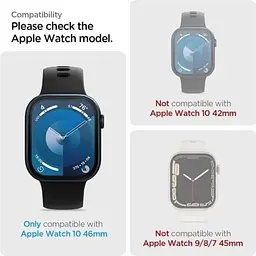 Захисна плівка Spigen Eliteshield EZ Fit Transparency (2 шт.) Apple Watch Series 10 (2024) 46мм (AFL08579) - мініатюра 6