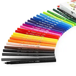 Набір лінерів-пензлів Bruynzeel BRUSHPEN двосторонніх 24кол - мініатюра 3