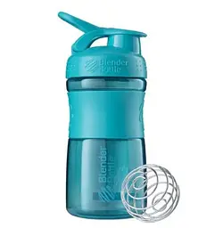 Шейкер спортивний BlenderBottle SportMixer Flip 20oz/590 мл Teal (SM 20oz Teal) - мініатюра 1