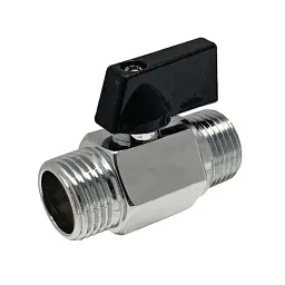 Кран кульовий приладовий Zegor Mini FM03 прямий 1/2" НН PN20 30412