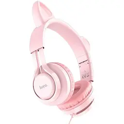 Навушники Hoco Cat ear headphones with mic W36 блакитні - мініатюра 9