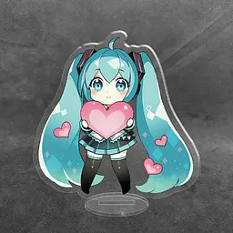 Акрилова колекційна фігурка Chibi Hatsune Miku Хатсуне Міку 10 см