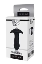 Анальна пробка з вібрацією Dream Toys Spiral Plug 9 см (чорний) - мініатюра 5