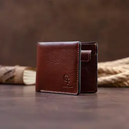 Чоловічий шкіряний гаманець GRANDE PELLE 11х9х2,5 см acs0015932 - мініатюра 7