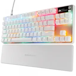 Клавіатура SteelSeries Apex Pro TKL Gen 3 HyperMagnetic OmniPoint 3.0 OLED USB UA White (64898) - мініатюра 7