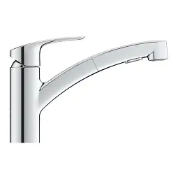 Змішувач для кухні Grohe Eurosmart з висувним виливом Хром 30412 - мініатюра 3