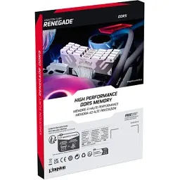 Модуль пам'яті для комп'ютера DDR5 32GB (2x16GB) 6400 MHz Renegade White XMP Kingston Fury (ex.HyperX) (KF564C32RWK2-32) - мініатюра 6