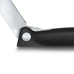 Кухонний ніж Victorinox SwissClassic Foldable Paring лезо 11см з чорн. ручкою (блістер) - мініатюра 5