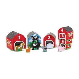 Набір блоків-сараїв з тваринами Melissa&Doug (MD12434) - мініатюра 2