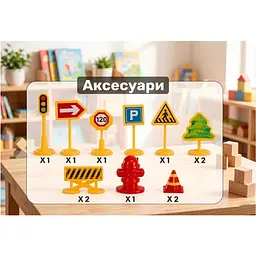 Набір будівельних машин Urmywo в боксі (323A) - мініатюра 6
