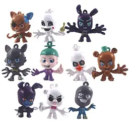 Набір фігурок аніматроніки Five Nights At Freddy's 6 см, 10 шт
