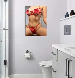 Эротическая картина на полотне 40 x 60 см разноцветный.