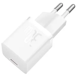 МЗП Baseus GaN5 Fast Charger (mini) 30W (1USB-C) + кабель Type-C to Type-C (P10110902) Moon White - мініатюра 3