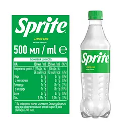 Напій Sprite безалкогольний сильногазований 0.5 л - мініатюра 3