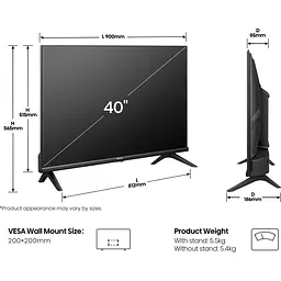 Телевізор Hisense 40A4Q 40` LED FHD (20016099) UA [144184] - мініатюра 11