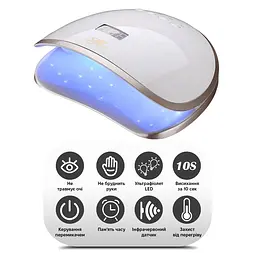 Лампа для манікюру SML S8 48Вт 33led White - мініатюра 6