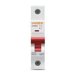 Автоматичний вимикач RS4 1п 63А С 4,5кА VIDEX RESIST VIDEX (26512-000) - мініатюра 2