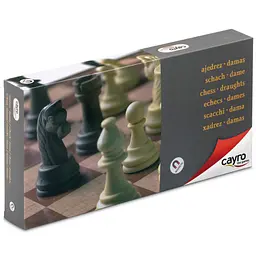 Уцінка. Настільна гра CAYRO магнітна 2 в 1: шахи, шашки поле 32x32 см (455) 