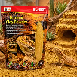 Глиняний порошок для тераріумного субстрату Hobby Terrano Clay Powder yellow 1,3 кг (33212) - мініатюра 2