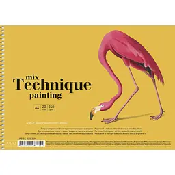 Альбом Muse MixTechnique на спіралі A4 20 аркушів в асортименті (PB-SC-020-309)