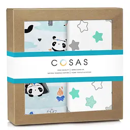 Багаторазові пелюшки дитячі PANDAS CS2 2шт COSAS (4822052128114)