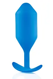 Анальна пробка B-Vibe Snug Plug 5, 16 см (блакитний) - мініатюра 2