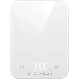 Ваги кухонні Grunhelm KES-035LW дисплей LED 5 кг Білі