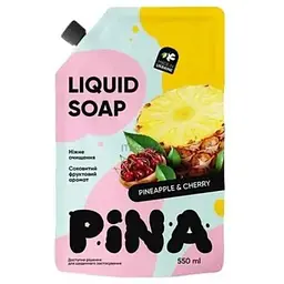 Мило рідке PINA 550мл дой-пак Pineapple and cherry