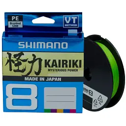 Шнур Shimano Kairiki 8 PE 150 м (Mantis Green) 0.215 мм 20.8 кг