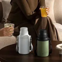 Термос MiJia Big Belly Thermos Cup 1L MJDDB01PL Green - мініатюра 5