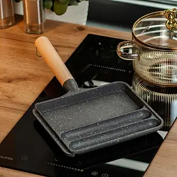Сковорода для сніданку з антипригарним покриттям 21x18,5x2 см, сірий Breakfast HP39572C - мініатюра 2